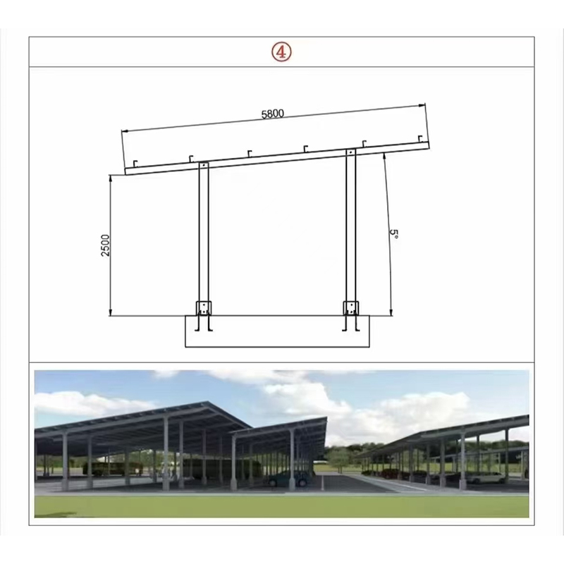 Double-column Photovoltaic Carport