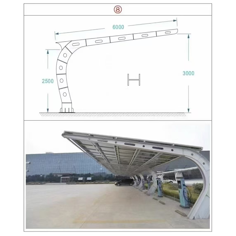 Curved Photovoltaic Carport