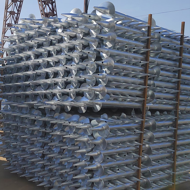 Spiral Pile (3 Nuts & 2 Washers, Screw Tightening)